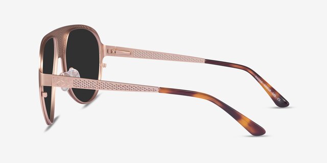 Radar Rose Gold MetalSunglass Frames from EyeBuyDirect, Side View