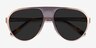 Radar Rose Gold MetalSunglass Frames from EyeBuyDirect, Closed View