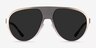 Radar Silver MetalSunglass Frames from EyeBuyDirect, Front View