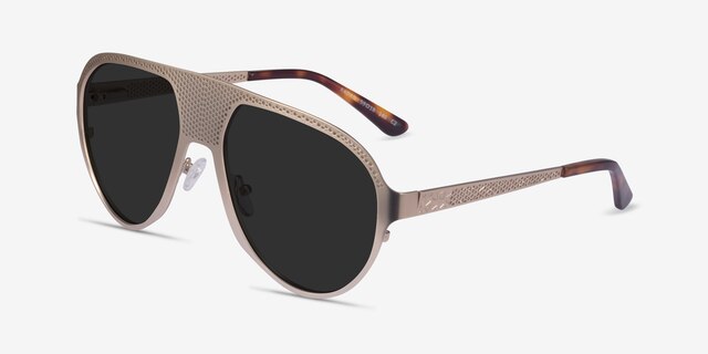 Radar Silver MetalSunglass Frames from EyeBuyDirect, Angle View