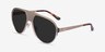 Radar Silver MetalSunglass Frames from EyeBuyDirect, Angle View