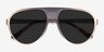 Radar Silver MetalSunglass Frames from EyeBuyDirect, Closed View