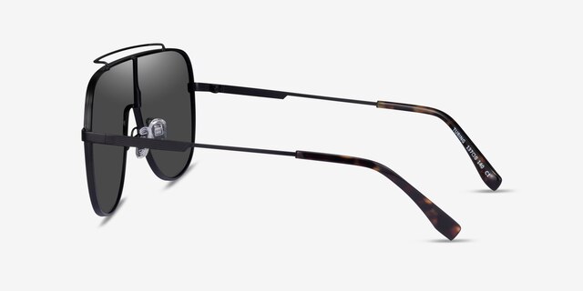 Turing Black MetalSunglass Frames from EyeBuyDirect, Side View