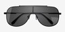 Turing Black MetalSunglass Frames from EyeBuyDirect, Closed View