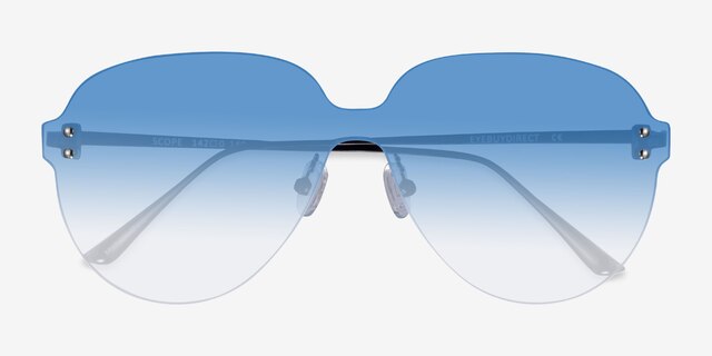 Scope Black MetalSunglass Frames from EyeBuyDirect, Closed View