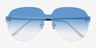 Scope Black MetalSunglass Frames from EyeBuyDirect, Closed View