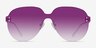 Scope Matte Silver MetalSunglass Frames from EyeBuyDirect, Front View
