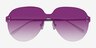 Scope Matte Silver MetalSunglass Frames from EyeBuyDirect, Closed View