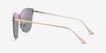 Refract Matte Gold MetalSunglass Frames from EyeBuyDirect, Side View