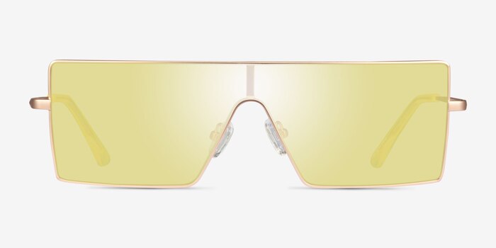 Byte Matte Gold Metal Sunglass Frames from EyeBuyDirect