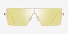 Byte Matte Gold MetalSunglass Frames from EyeBuyDirect, Front View