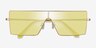 Byte Matte Gold MetalSunglass Frames from EyeBuyDirect, Closed View