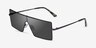Byte Matte Gunmetal MetalSunglass Frames from EyeBuyDirect, Angle View