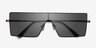 Byte Matte Gunmetal MetalSunglass Frames from EyeBuyDirect, Closed View