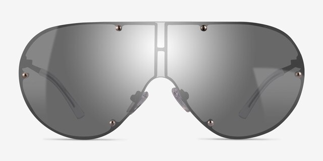 Bionic Black MetalSunglass Frames from EyeBuyDirect, Front View