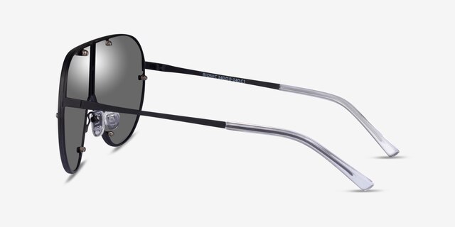Bionic Black MetalSunglass Frames from EyeBuyDirect, Side View