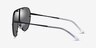 Bionic Black MetalSunglass Frames from EyeBuyDirect, Side View
