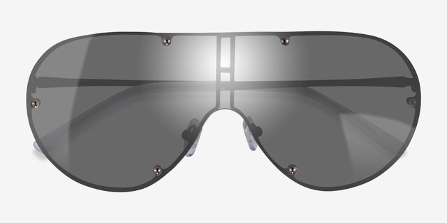 Bionic Black MetalSunglass Frames from EyeBuyDirect, Closed View