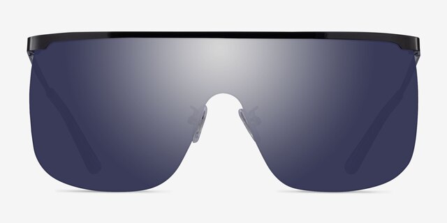 Morphe Black MetalSunglass Frames from EyeBuyDirect, Front View