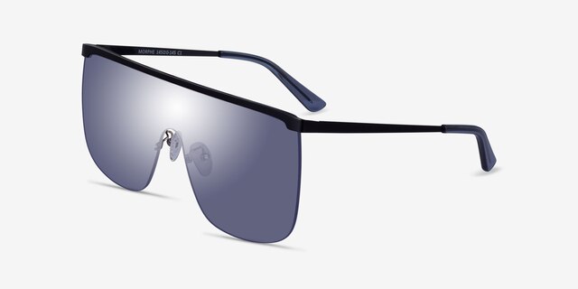Morphe Black MetalSunglass Frames from EyeBuyDirect, Angle View