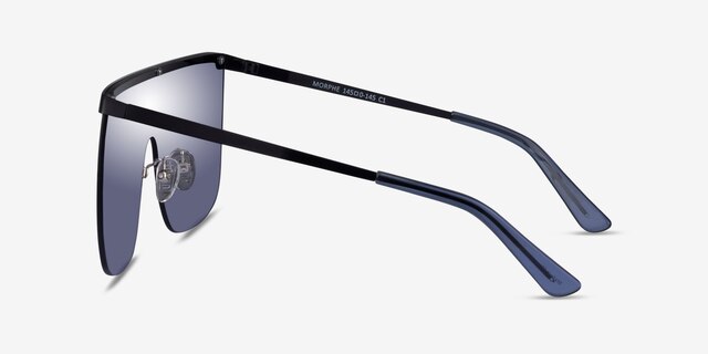 Morphe Black MetalSunglass Frames from EyeBuyDirect, Side View