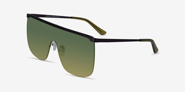 Morphe Gunmetal MetalSunglass Frames from EyeBuyDirect, Angle View