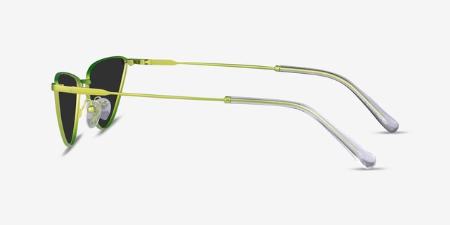 Pixie Green MetalSunglass Frames from EyeBuyDirect, Side View