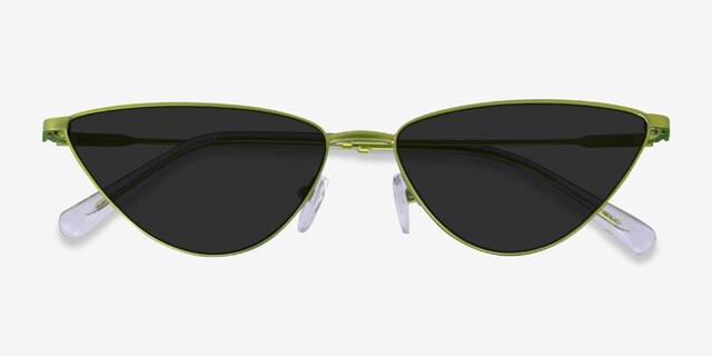 Pixie Green MetalSunglass Frames from EyeBuyDirect, Closed View