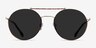 Bebop Gold MetalSunglass Frames from EyeBuyDirect, Front View