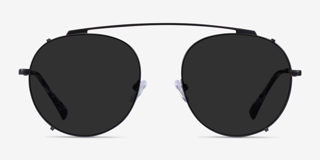 Data Black MetalSunglass Frames from EyeBuyDirect, Front View