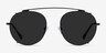 Data Black MetalSunglass Frames from EyeBuyDirect, Front View