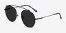 Data Black MetalSunglass Frames from EyeBuyDirect, Angle View