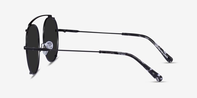 Data Black MetalSunglass Frames from EyeBuyDirect, Side View
