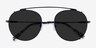 Data Black MetalSunglass Frames from EyeBuyDirect, Closed View