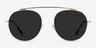 Data Matte Gold MetalSunglass Frames from EyeBuyDirect, Front View