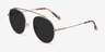 Data Matte Gold MetalSunglass Frames from EyeBuyDirect, Angle View