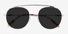 Data Matte Gold MetalSunglass Frames from EyeBuyDirect, Closed View