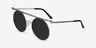 Lineal Light Gold MetalSunglass Frames from EyeBuyDirect, Angle View