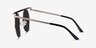 Lineal Light Gold MetalSunglass Frames from EyeBuyDirect, Side View