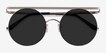 Lineal Silver MetalSunglass Frames from EyeBuyDirect, Closed View