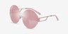 Bios Matte Rose Gold MetalSunglass Frames from EyeBuyDirect, Angle View