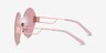 Bios Matte Rose Gold MetalSunglass Frames from EyeBuyDirect, Side View