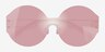 Bios Matte Rose Gold MetalSunglass Frames from EyeBuyDirect, Closed View