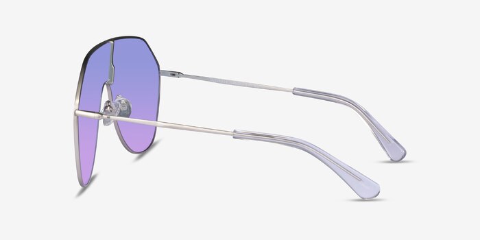 Infinite Matte Silver Metal Sunglass Frames from EyeBuyDirect