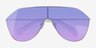 Infinite Matte Silver MetalSunglass Frames from EyeBuyDirect, Closed View
