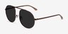 Calculate Bronze MetalSunglass Frames from EyeBuyDirect, Angle View