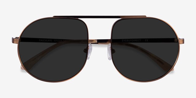 Calculate Bronze MetalSunglass Frames from EyeBuyDirect, Closed View