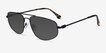Rooster Shiny Black MetalSunglass Frames from EyeBuyDirect, Angle View
