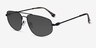 Rooster Shiny Black MetalSunglass Frames from EyeBuyDirect, Angle View