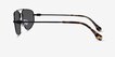 Rooster Shiny Black MetalSunglass Frames from EyeBuyDirect, Side View